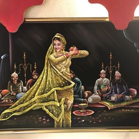 Restaurante Taj Mahal Pintura mujer